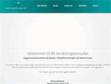 Tablet Screenshot of bkkonsulter.se